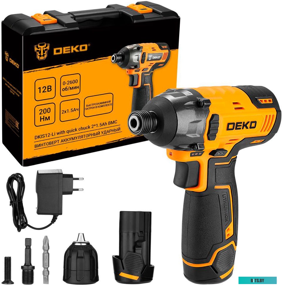 Deko DKIS12-Li Set 063-4390 (с 2-мя АКБ, кейс)
