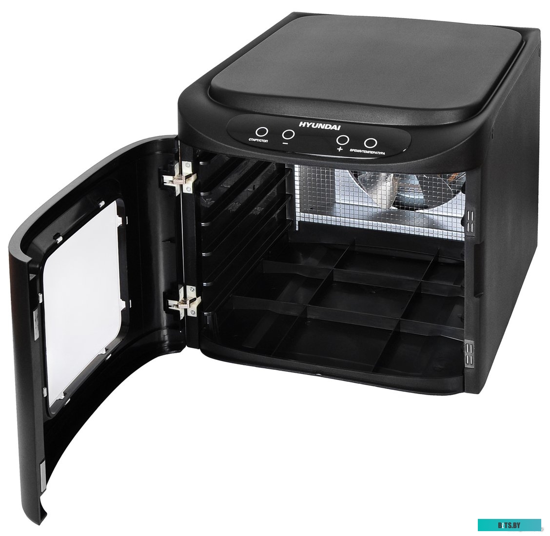 HYFD-P1203 Сушилка для овощей и фруктов HYUNDAI HYFD-P1203,  черный,  12шт