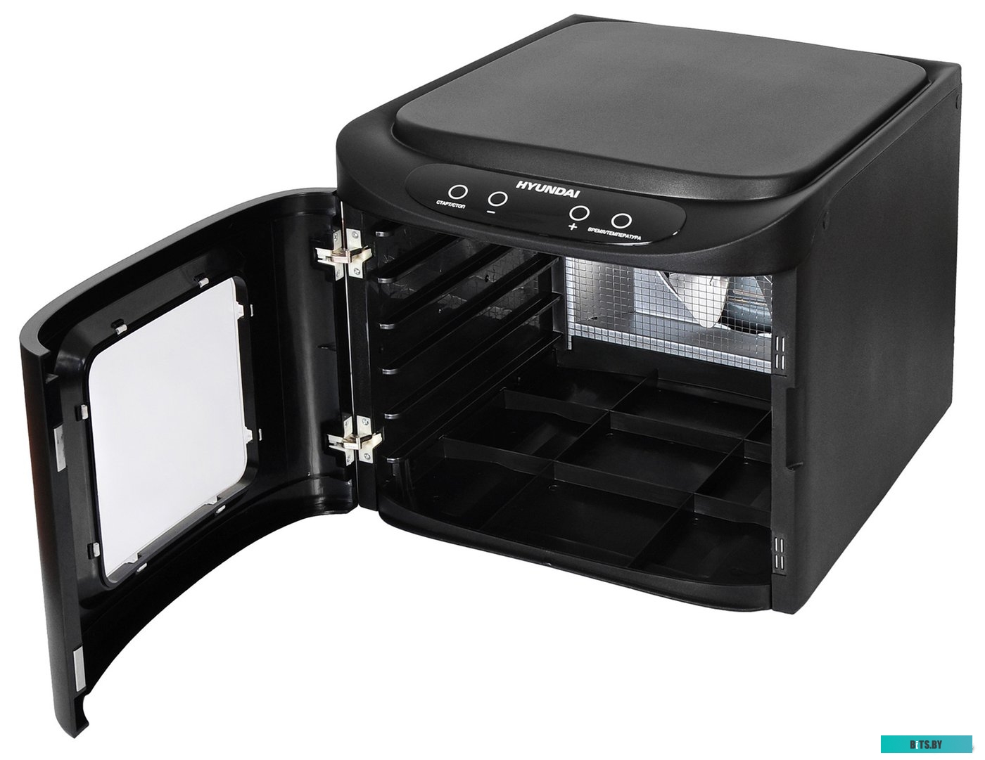 HYFD-P1203 Сушилка для овощей и фруктов HYUNDAI HYFD-P1203,  черный,  12шт