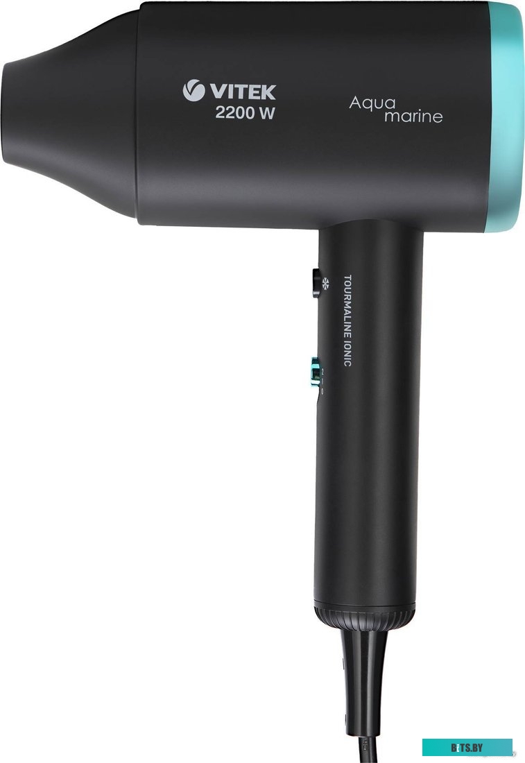 VT-1324 Фен Vitek VT-1324, 2200Вт, черный и зеленый