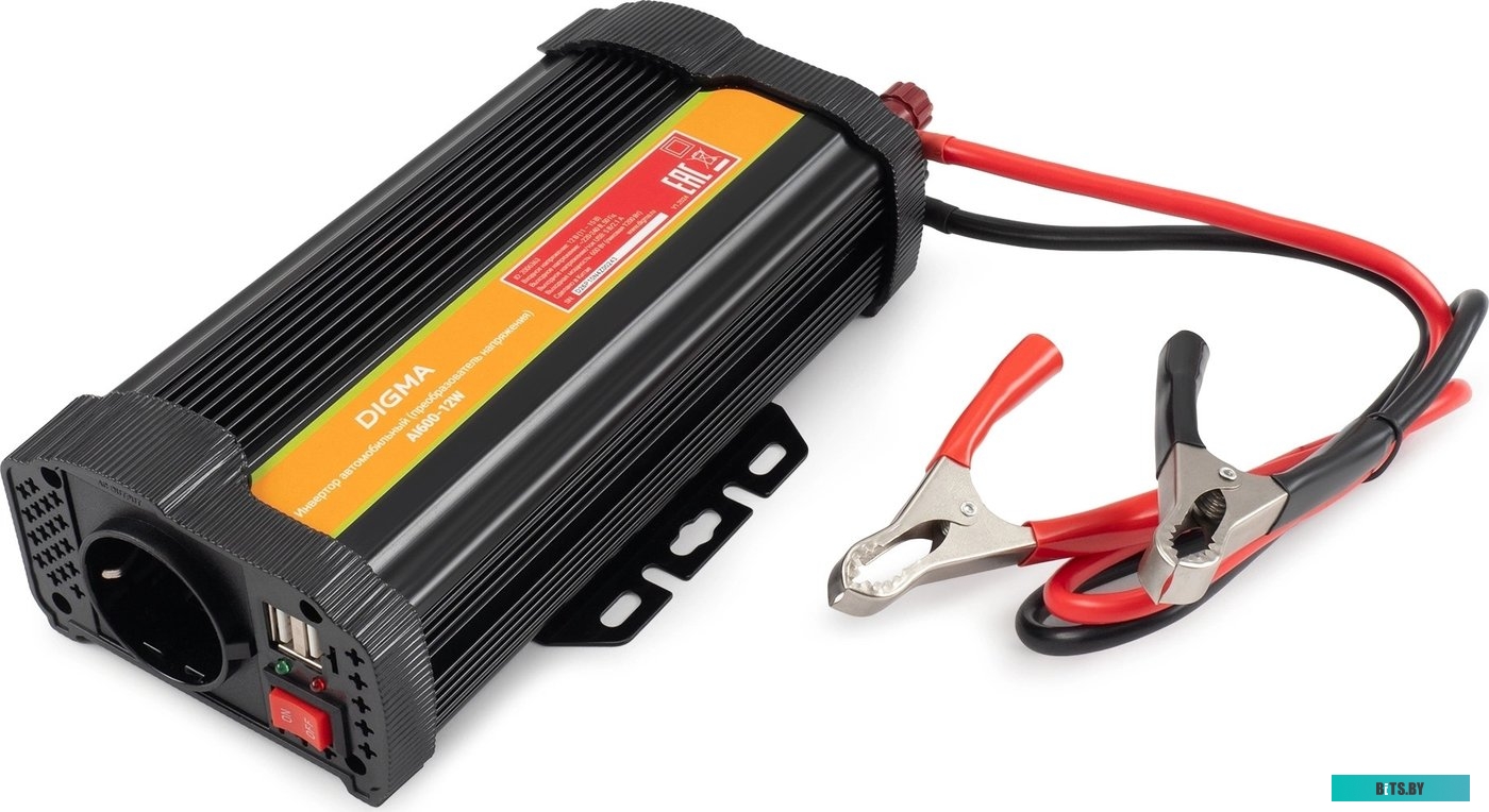Автоинвертор Digma AI600-12W 600Вт