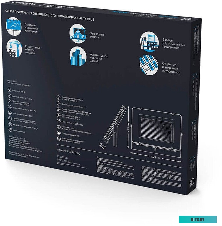 690511310 Прожектор уличный GAUSS 690511310, 10Вт