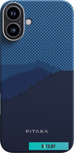 KI1601OTH Pitaka StarPeak Tactile Woven для iPhone 16 (темно-синий)