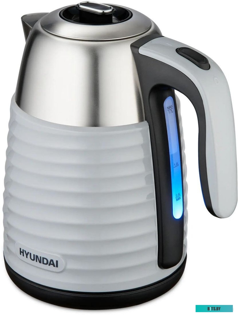HYK-S4804 Чайник электрический Hyundai HYK-S4804, 2200Вт, серый и черный