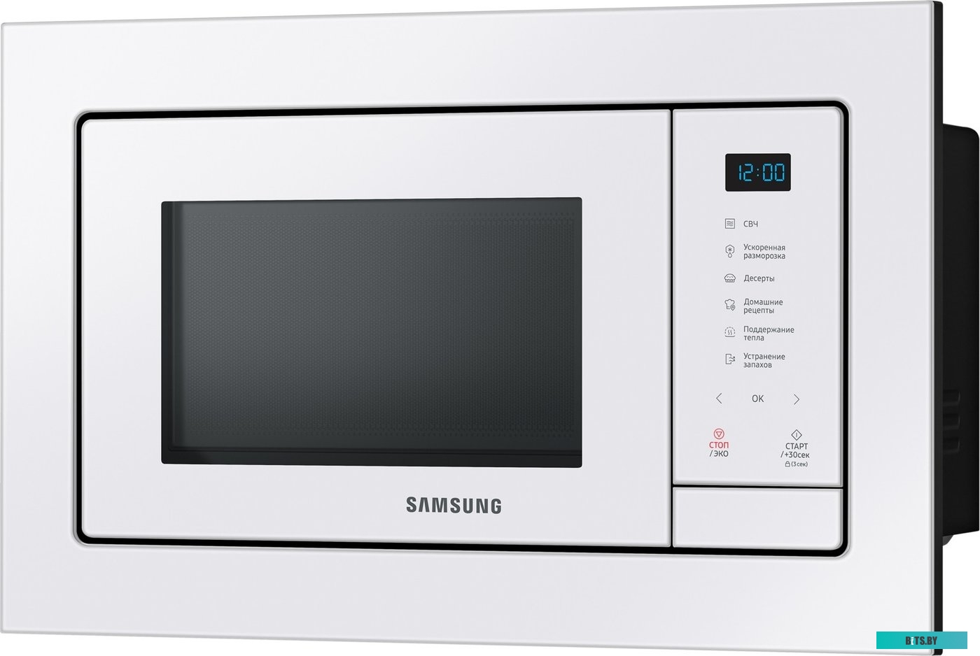 MS23A7118AW/BW Микроволновая печь встраиваемая Samsung MS23A7118AW/BW 23л.,800Вт, белый