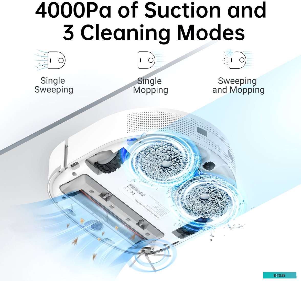 RLS5C Робот-пылесос DREAME W10, 65Вт, белый/белый [rls5c]