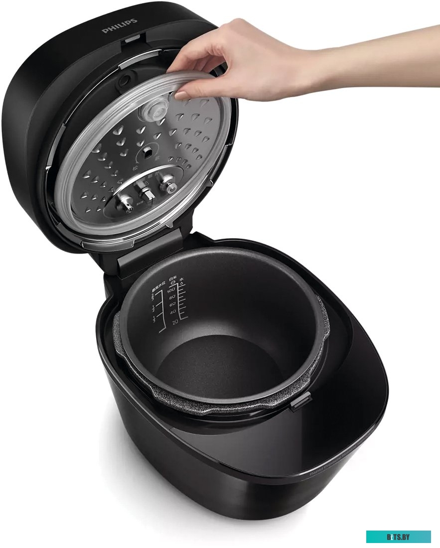 HD2151/40 Мультиварка-скороварка Philips HD2151/40,  1000Вт,   черный