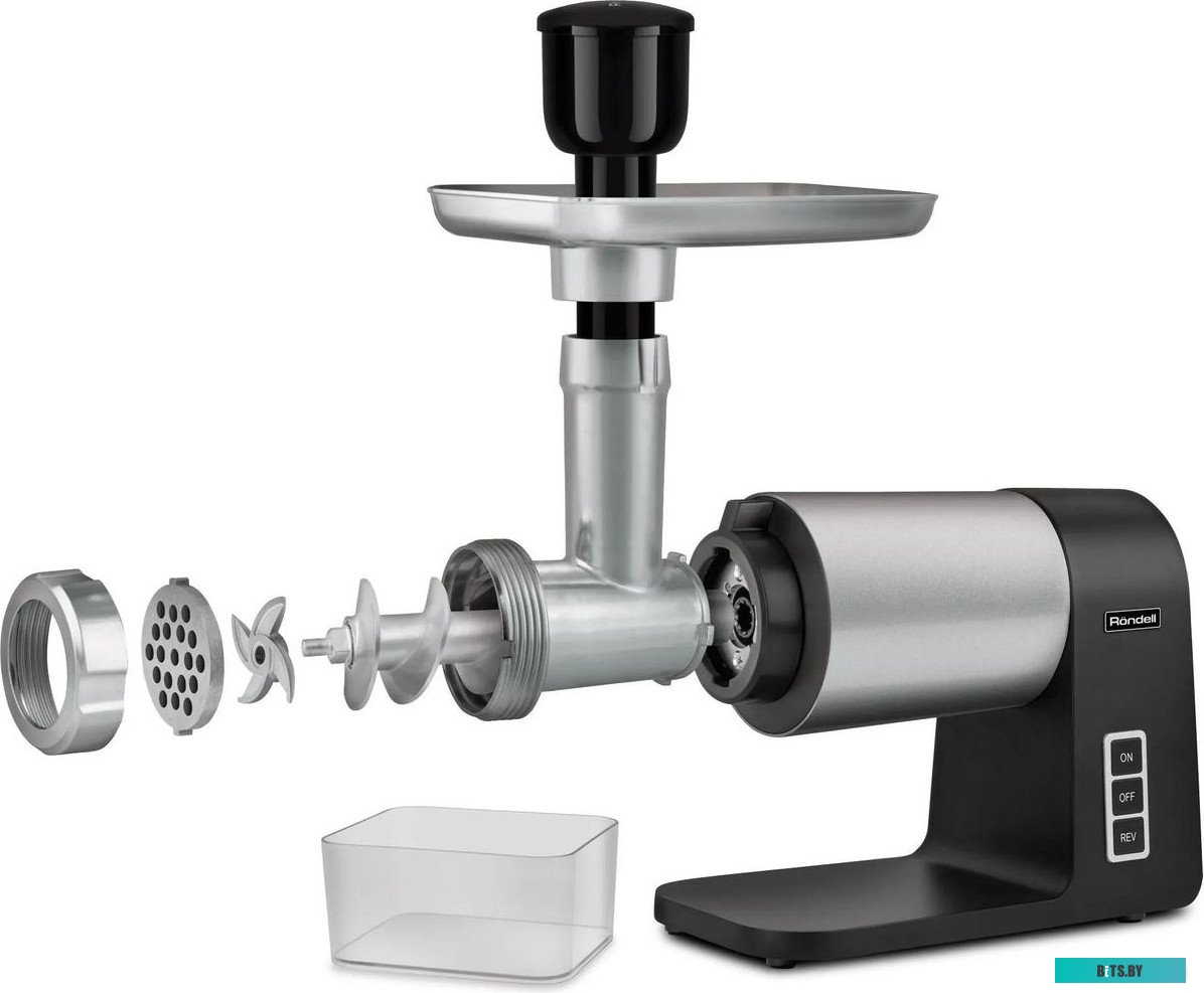 RDE-1451 Мясорубка Rondell 1451-RE-01,  серебристый / черный