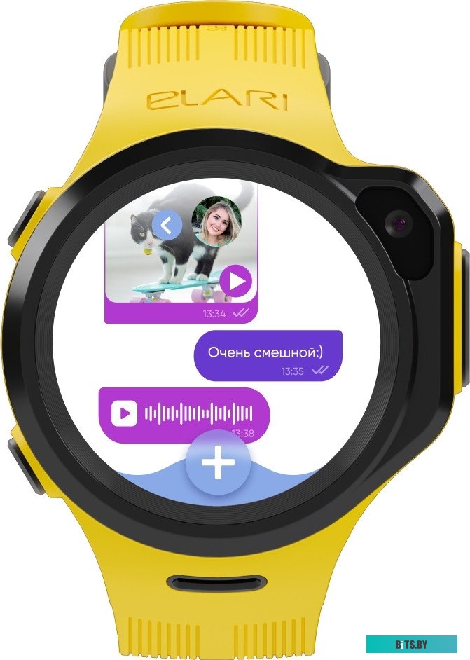 Умные часы ELARI Kidphone 4GR M желтый KP-4GR-M-YEL