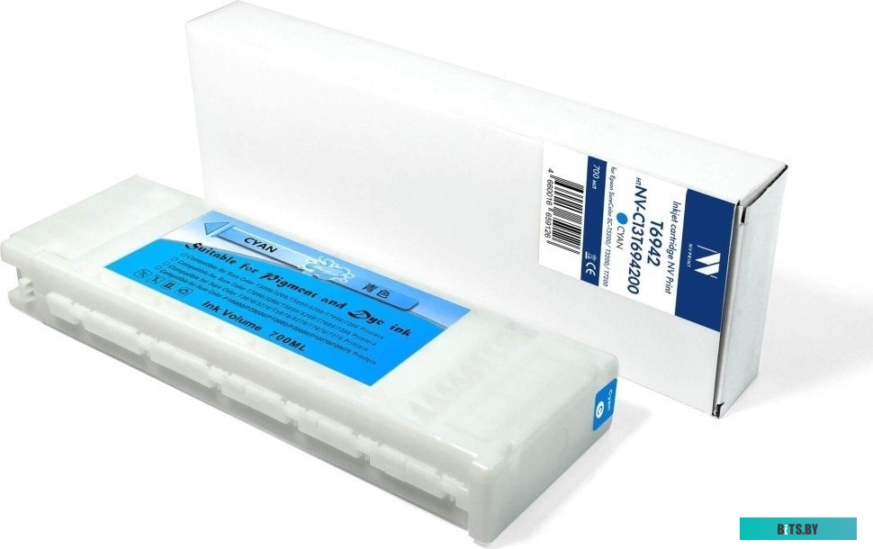 Струйный картридж NV Print T6942 (NV-C13T694200) Cyan для Epson SureColor SC-T5200/T3200/T7200 (700 мл) совместимый NV-C13T694200