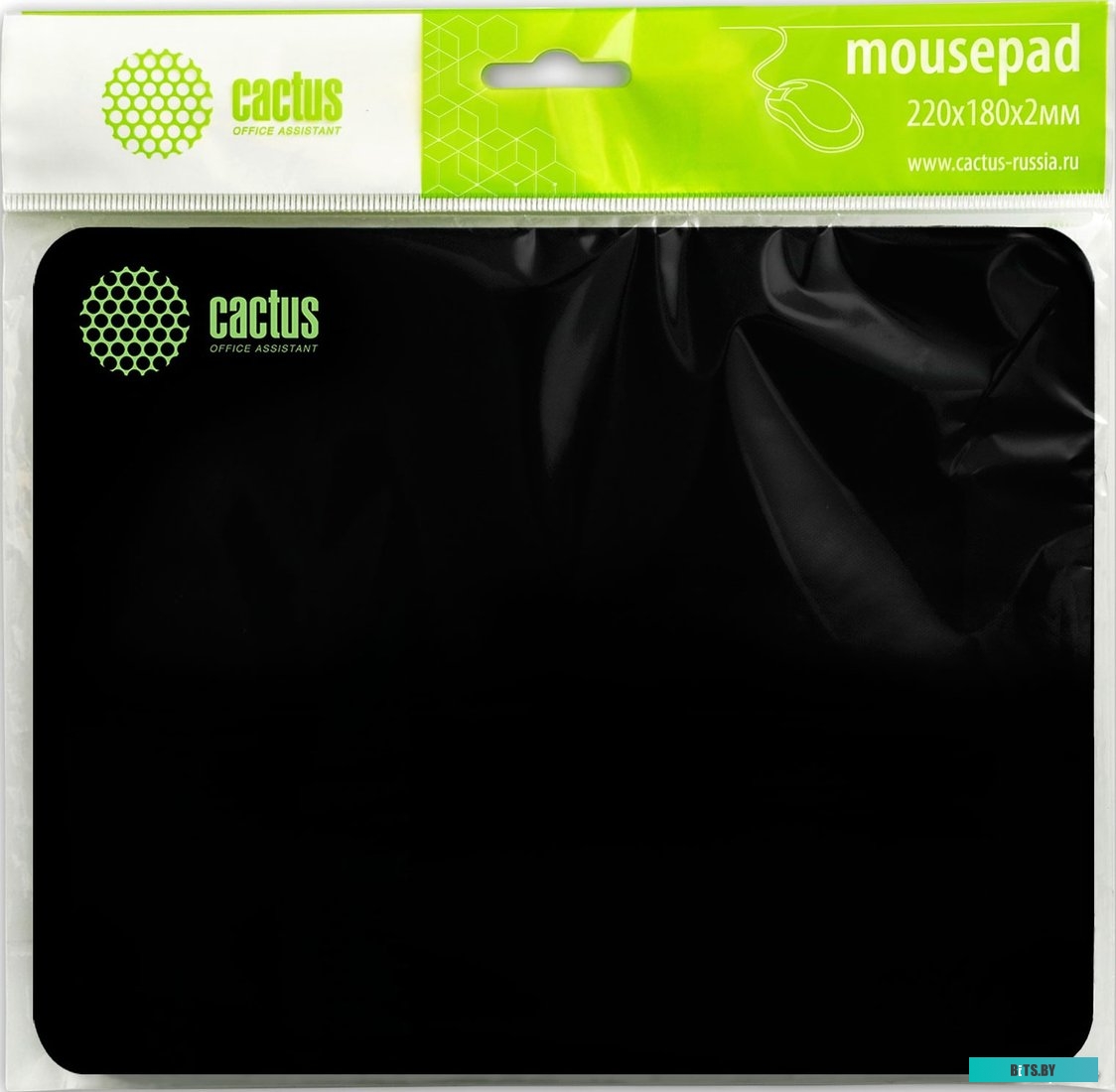 Коврик для мыши Cactus Black 220x180x2мм (CS-MPC-P01XS) CS-MPС-P01XS