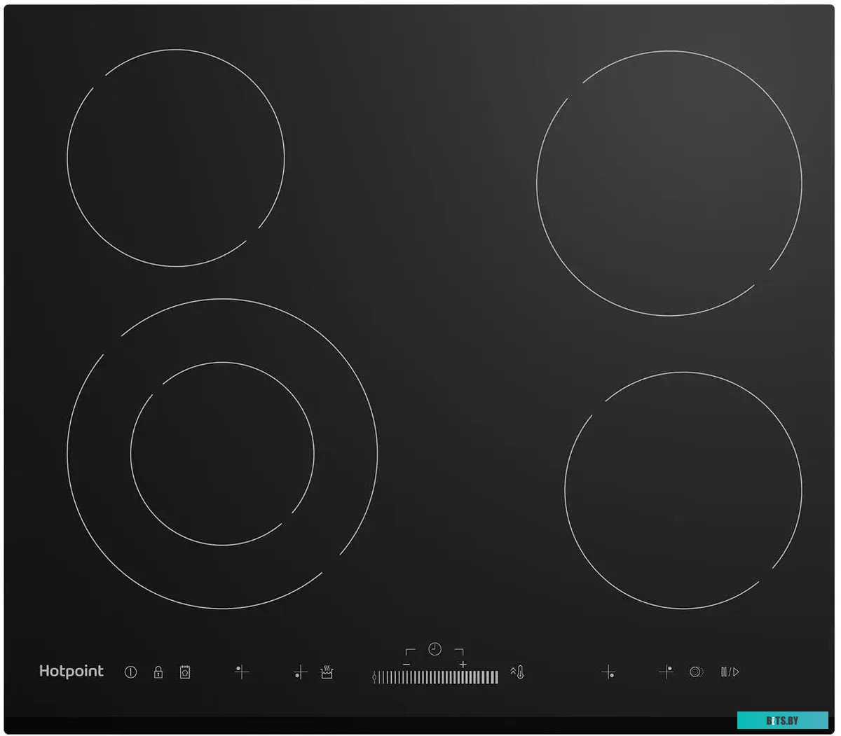 869891100110 Электрическая варочная панель HOTPOINT HR 6T2 B S,  электрическая,  независимая,  черный