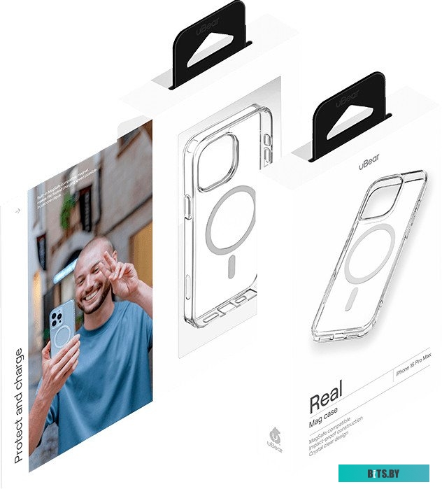 CS398TT69PRL-I24M uBear Real Mag Case для Apple iPhone 16 Pro Max (прозрачный)