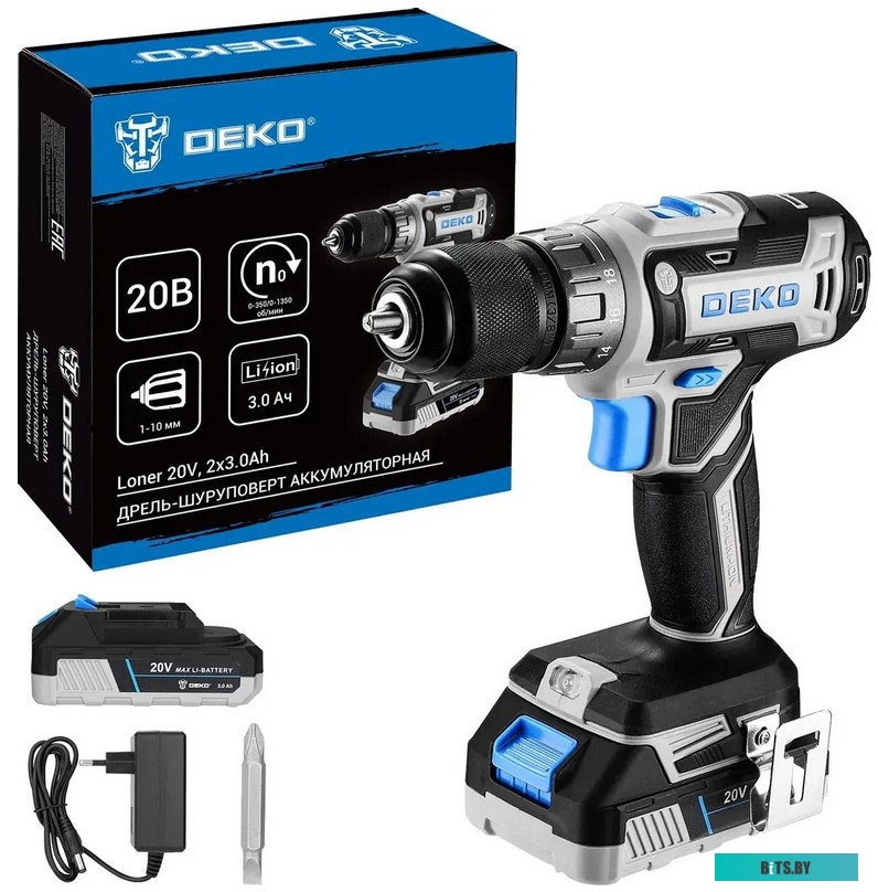 085-1005 Deko Loner 20V 085-1005 (с 2-мя АКБ)