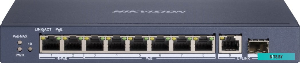 Коммутатор Hikvision DS-3E0510HP-E