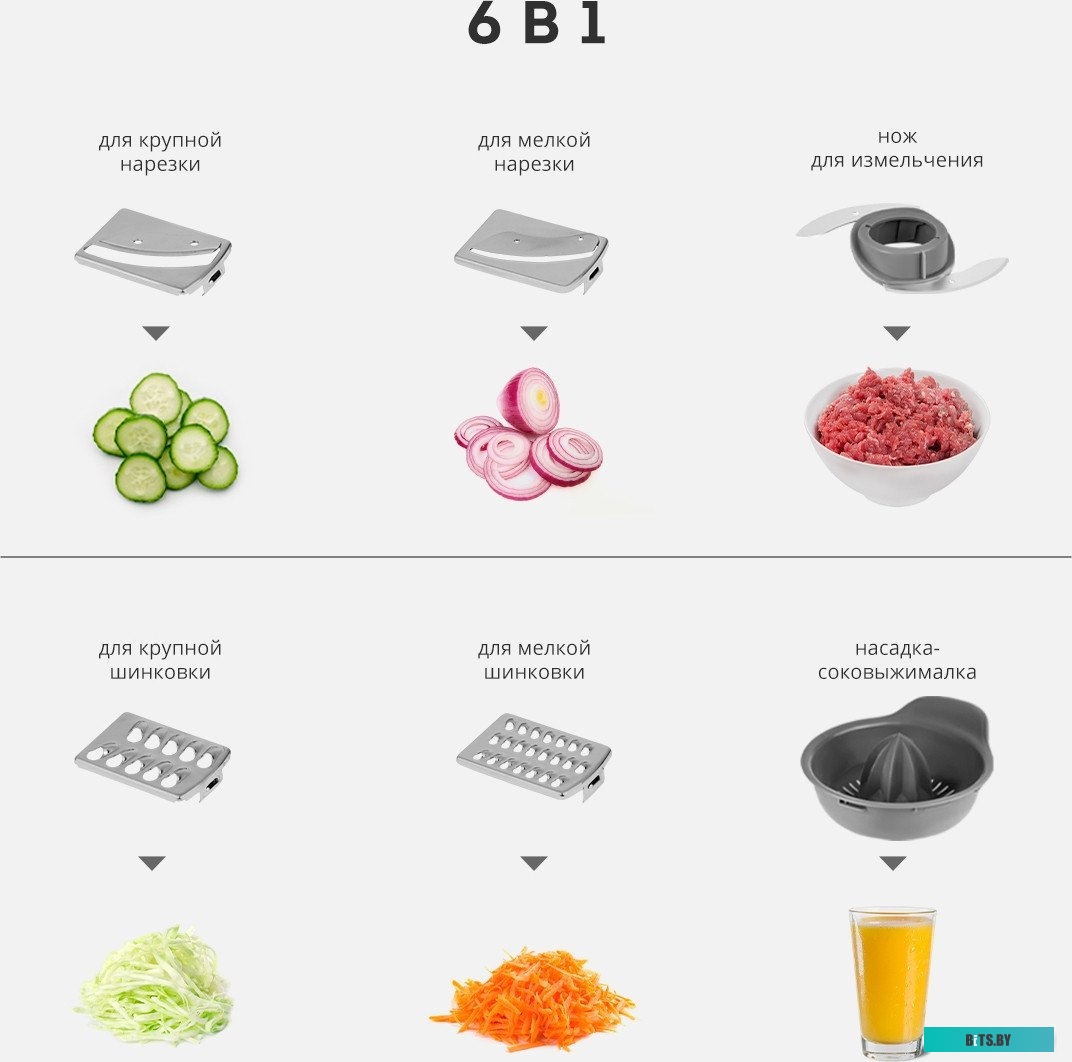 ГЛ2314Л Кухонный комбайн GALAXY LINE GL 2314,  серый