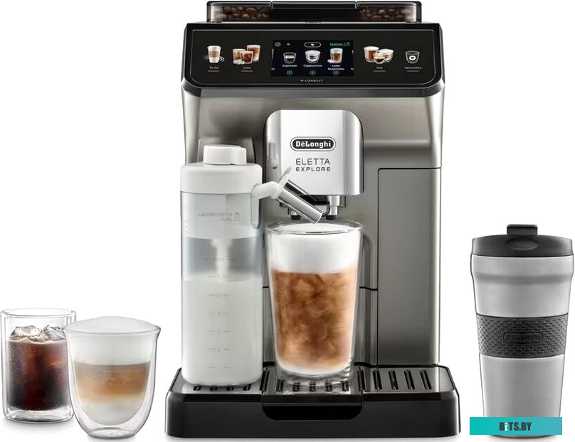 0132217049 Кофемашина DELONGHI Eletta Cappuccino Evo ECAM46.860.B,  черный/серебристый