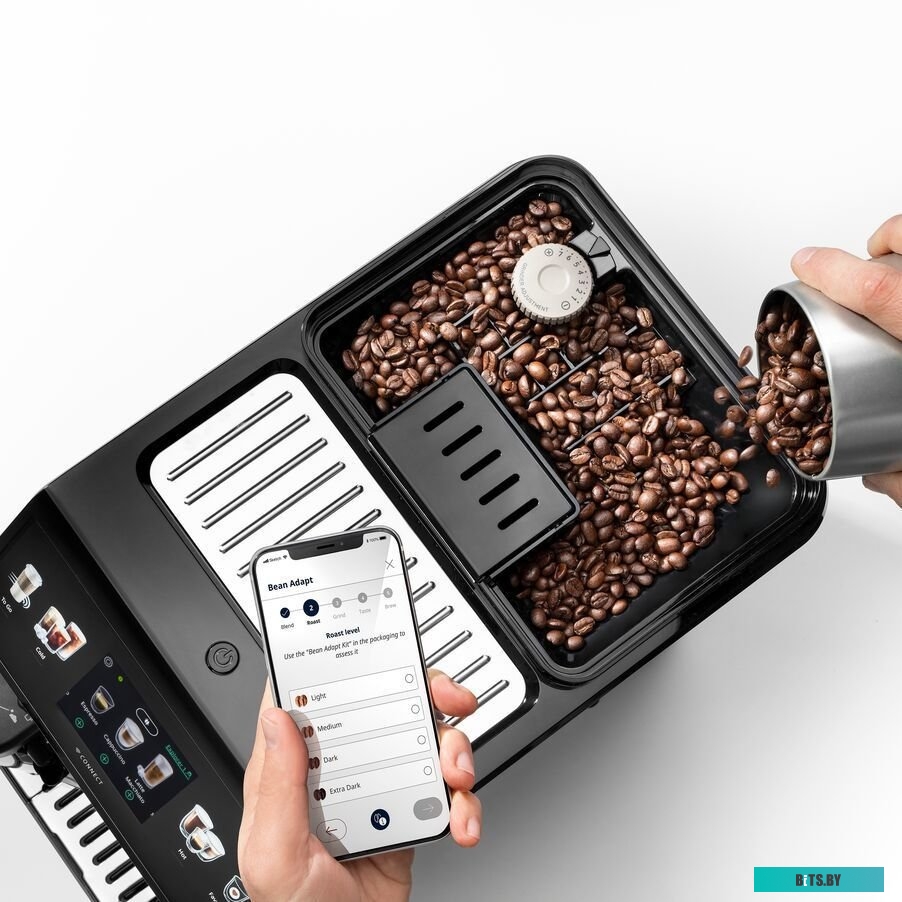 0132217049 Кофемашина DELONGHI Eletta Cappuccino Evo ECAM46.860.B,  черный/серебристый