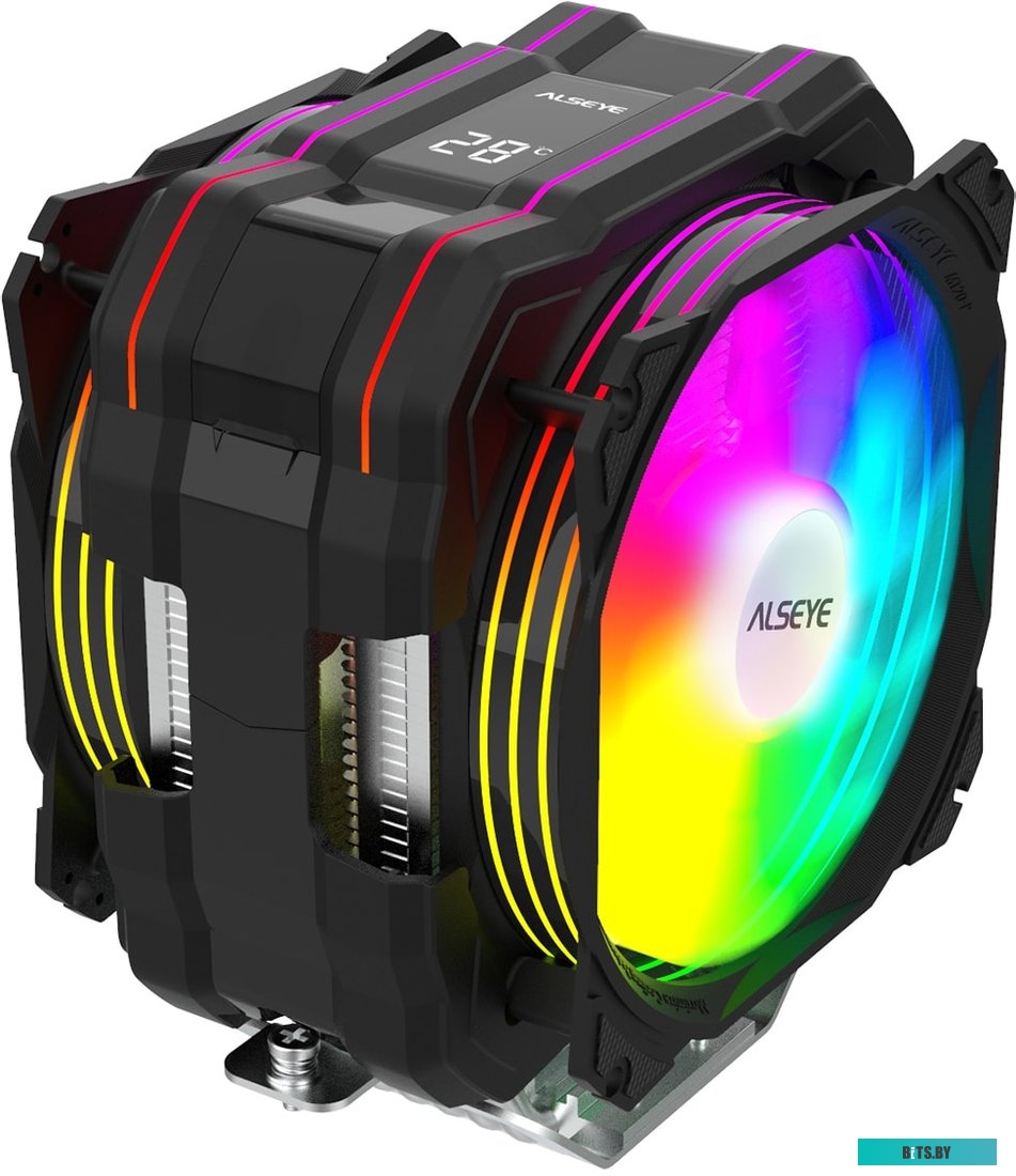 Кулер для процессора ALSEYE M120D Plus (черный)