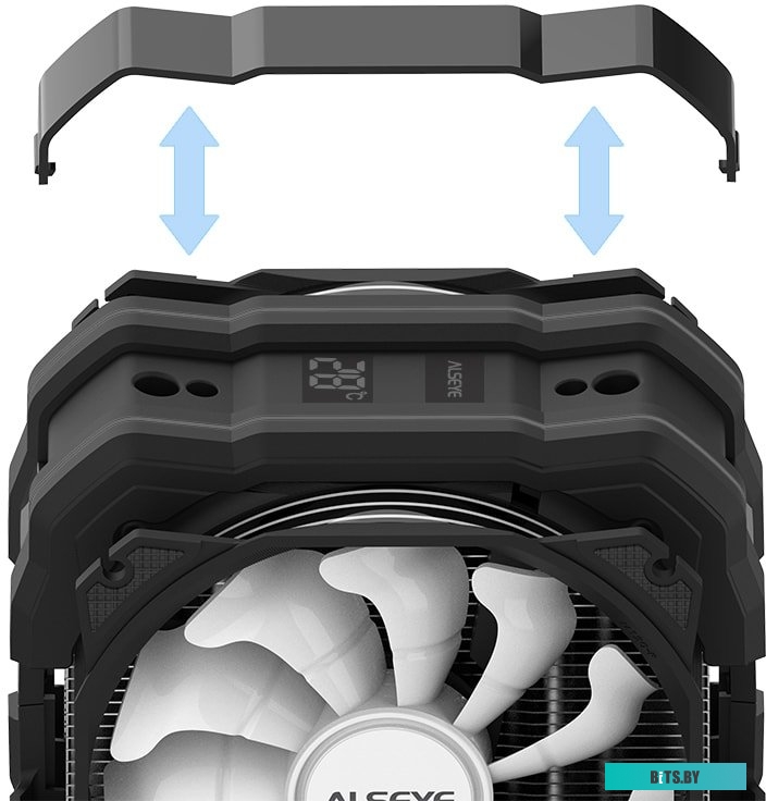 Кулер для процессора ALSEYE M120D Plus (черный)
