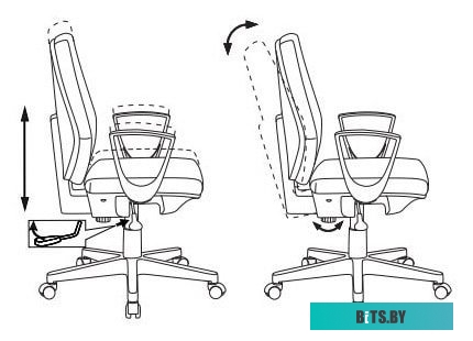 Офисное кресло (Стул) Бюрократ CH-545/38-415 (черный) <CH-545/418-BLACK>