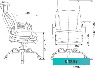 Офисное кресло (Стул) Бюрократ T-9904NSL (черный) <T-9904NSL/BLACK>