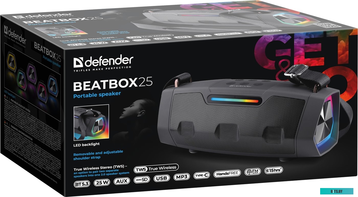 Портативная колонка DEFENDER Beatbox 25 65325