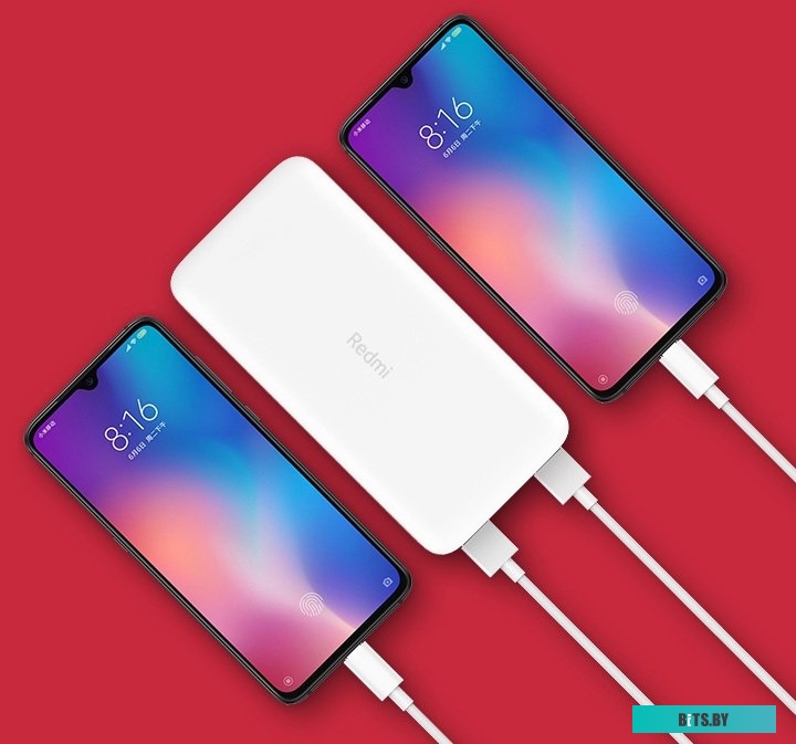 Портативное зарядное устройство Xiaomi Redmi Power Bank 20000mAh (белый, международная версия) <PB200LZM>