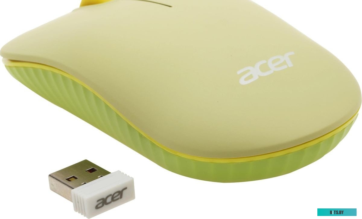 Комплект (клавиатура+мышь) Acer OCC205, USB, беспроводной, зеленый [zl.accee.00e]