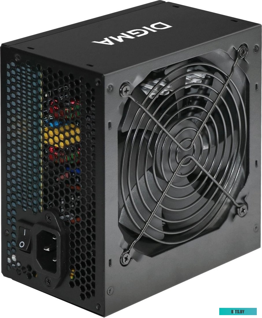 Блок питания Digma DPSU-600W, 600Вт, 120мм, черный, retail