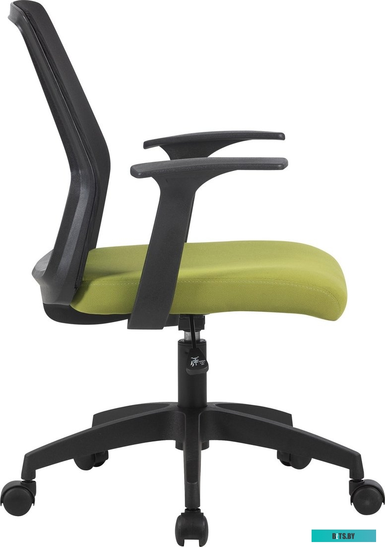 Кресло Cactus CS-MC222-BKGN черный сиденье салатовый сетка/ткань низк.спин. крестов. пластик пластик черный CS-MC222-BKGN