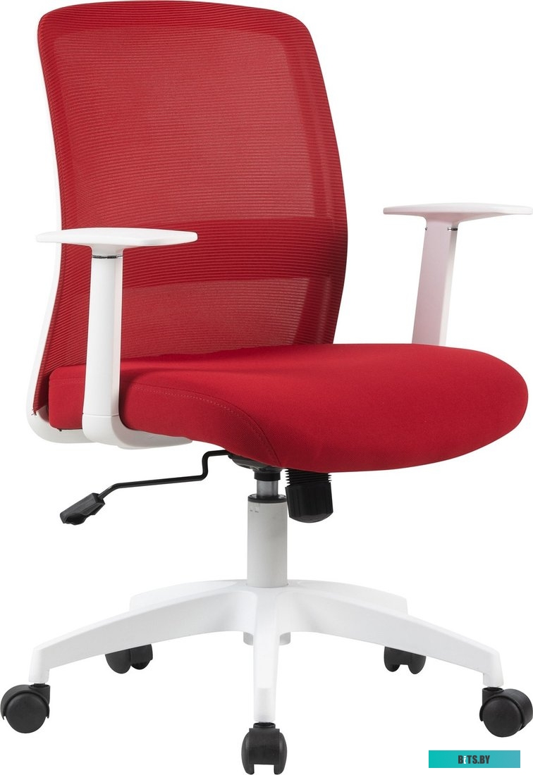Кресло Cactus CS-WMC333-RD темно-красный сиденье темно-красный сетка/ткань низк.спин. крестов. пластик пластик белый CS-WMC333-RD