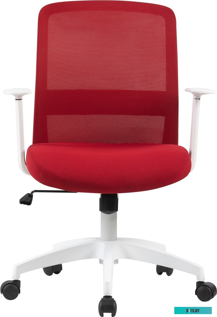 Кресло Cactus CS-WMC333-RD темно-красный сиденье темно-красный сетка/ткань низк.спин. крестов. пластик пластик белый CS-WMC333-RD