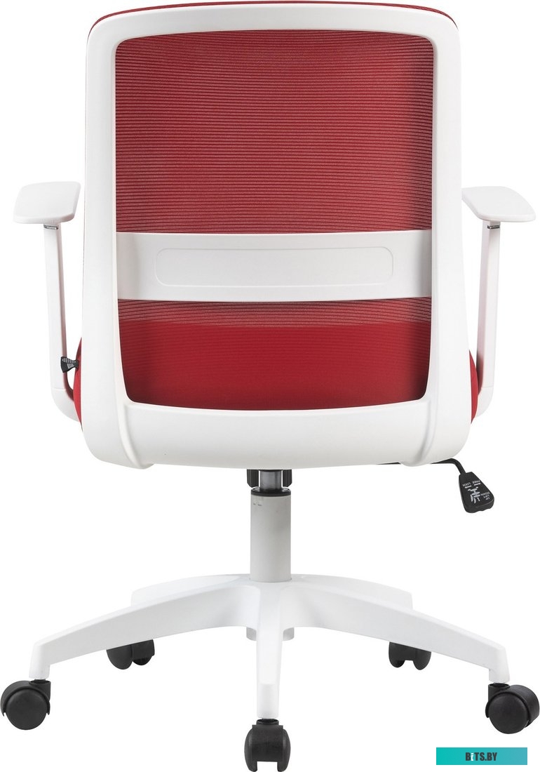 Кресло Cactus CS-WMC333-RD темно-красный сиденье темно-красный сетка/ткань низк.спин. крестов. пластик пластик белый CS-WMC333-RD