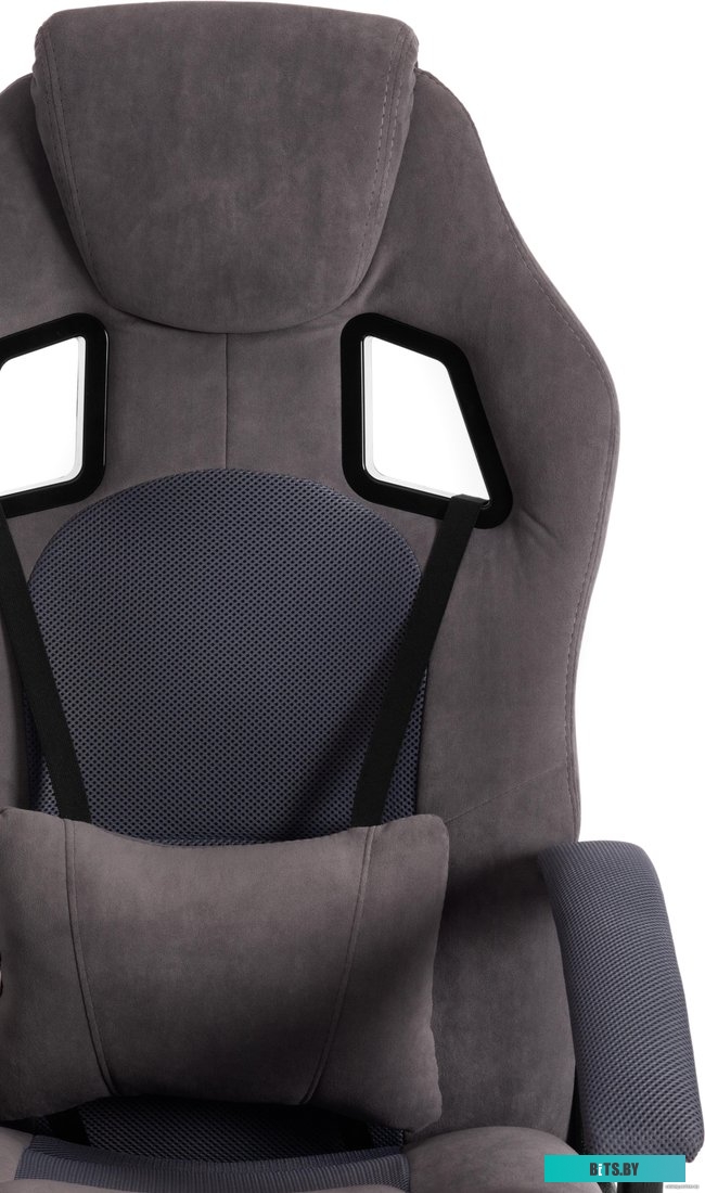 TetChair Driver (флок/ткань, серый)