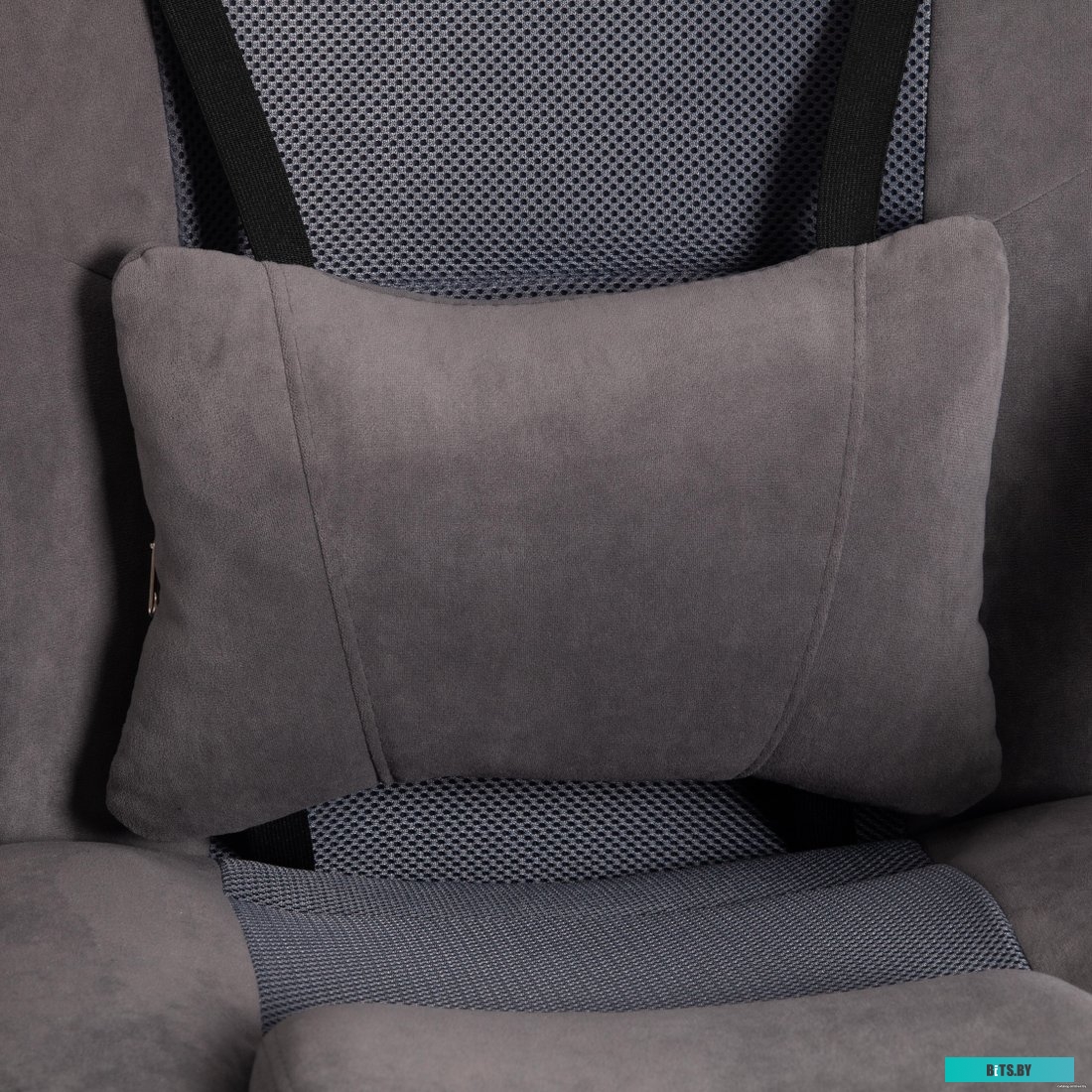 TetChair Driver (флок/ткань, серый)