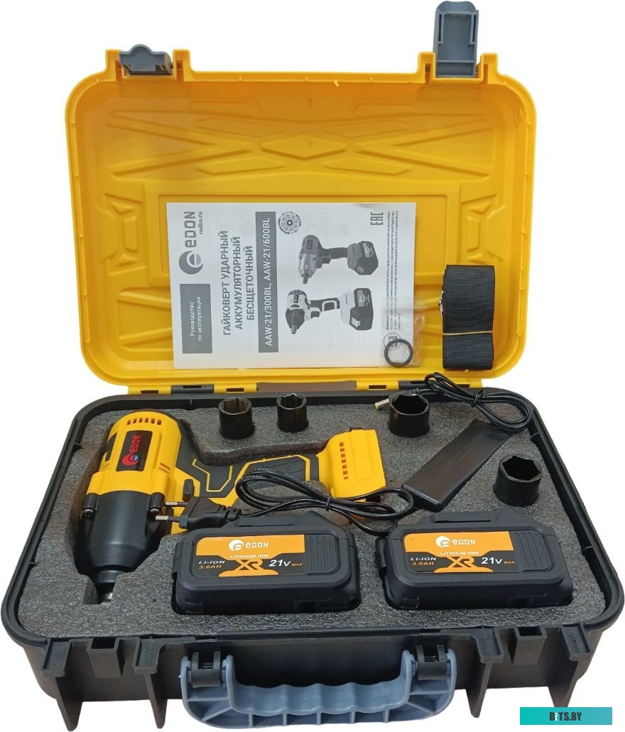 6937888233982 Edon AAW-21/600BL (с 2-мя АКБ, кейс, набор оснастки)