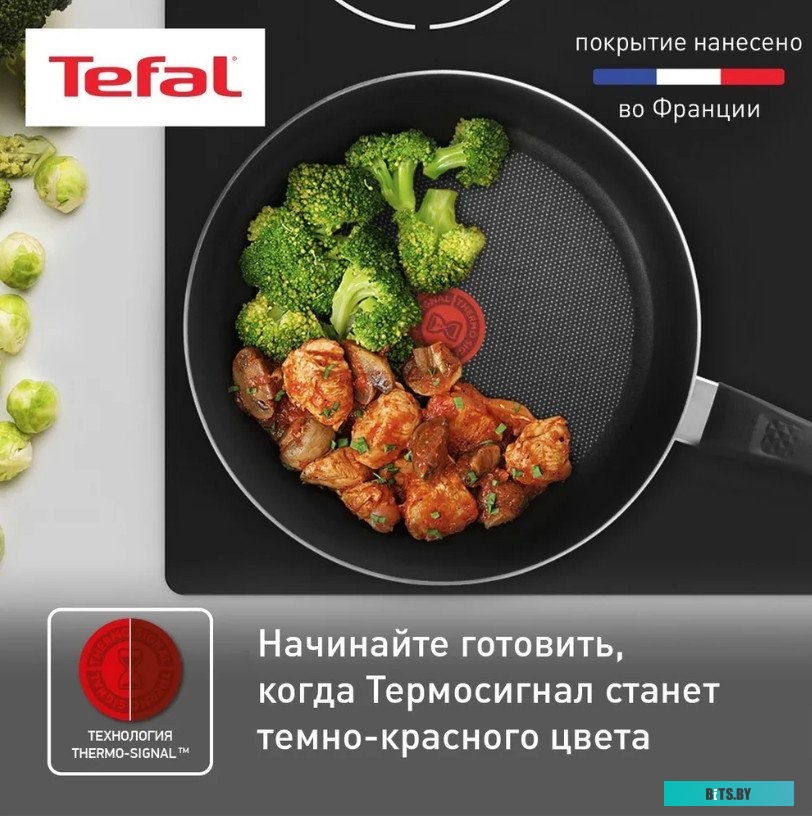 9100054095 Сковорода Tefal Easy Plus Э 04237124, 24см, без крышки,  черный [9100054095]