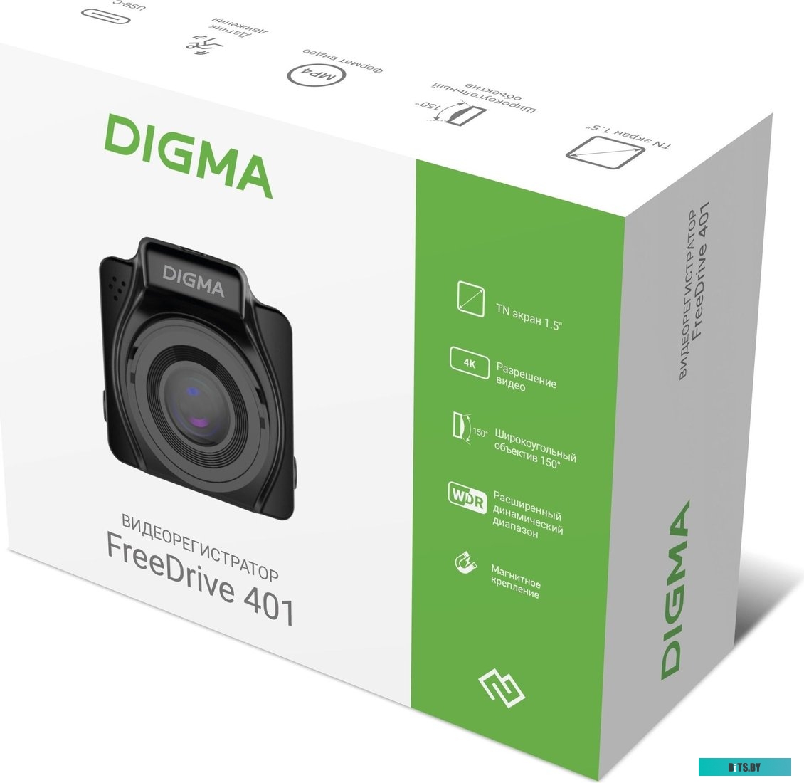 FD401 Digma FreeDrive 401 FD401 (черный)