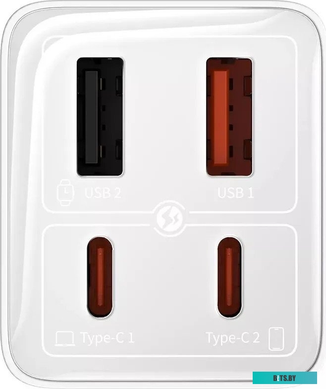 Зарядное устройство Baseus GaN6 Pro Fast Charger 2C+2U 65W P10162701213-00