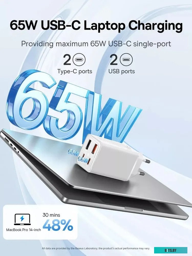 Зарядное устройство Baseus GaN6 Pro Fast Charger 2C+2U 65W P10162701213-00