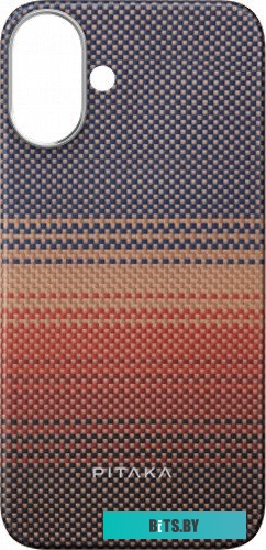 KI1601U Pitaka Tactile Woven для iPhone 16 (закат)