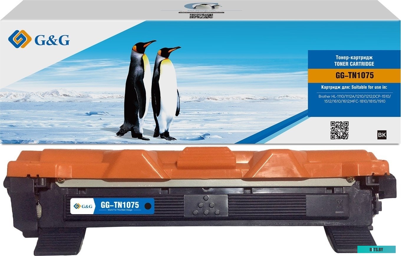 Картридж лазерный G&G GG-TN1075 TN-1050/1075/1060/1070 черный (1000стр.) для Brother HL-1110/1112A/1210/1212;DCP-1510/1512/1610/1612;MFC-1810/1815/191