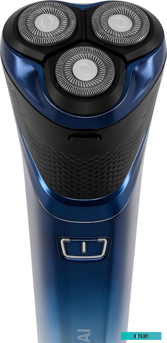 H-SH8089 Бритва роторная Hyundai H-SH8089 реж.эл.:3 питан.:аккум. голубой