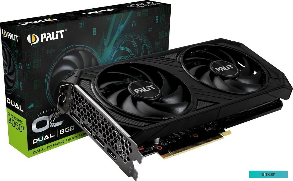 Видеокарта Palit GeForce RTX 4060 Ti Dual OC 8GB GDDR6 NE6406TT19P1-1060D