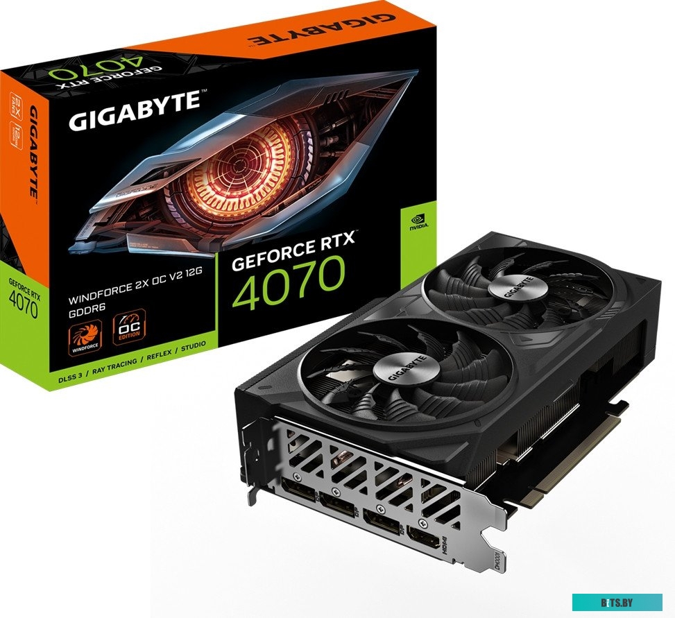 Видеокарта Gigabyte PCI-E 4.0 GV-N4070WF2OCV2-12GD NVIDIA GeForce GV-N4070WF2OCV2-12GD