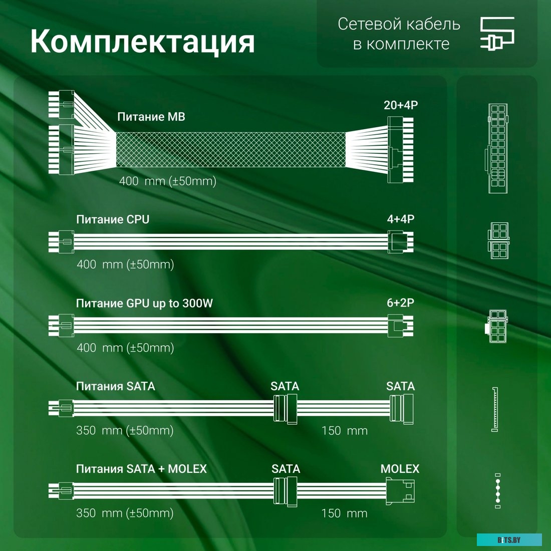 Блок питания Digma DPSU-400W 400Вт