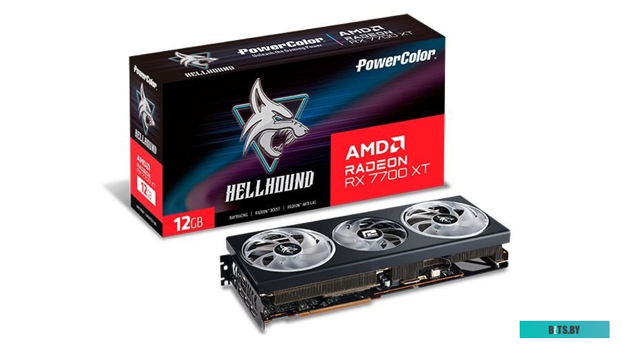 Видеокарта PowerColor RX7700XT 12G-L/OC