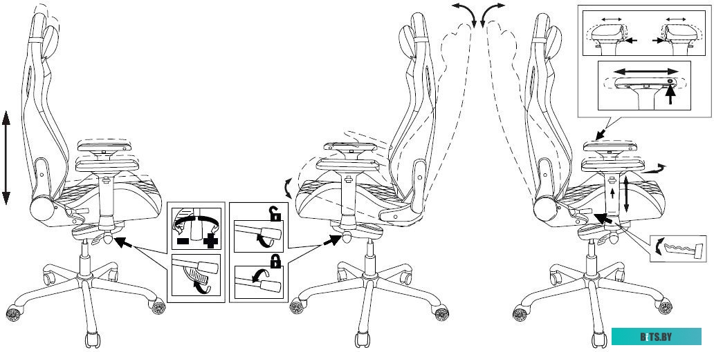 Офисное кресло (Стул) Бюрократ Titan (черный) <KNIGHT TITAN>
