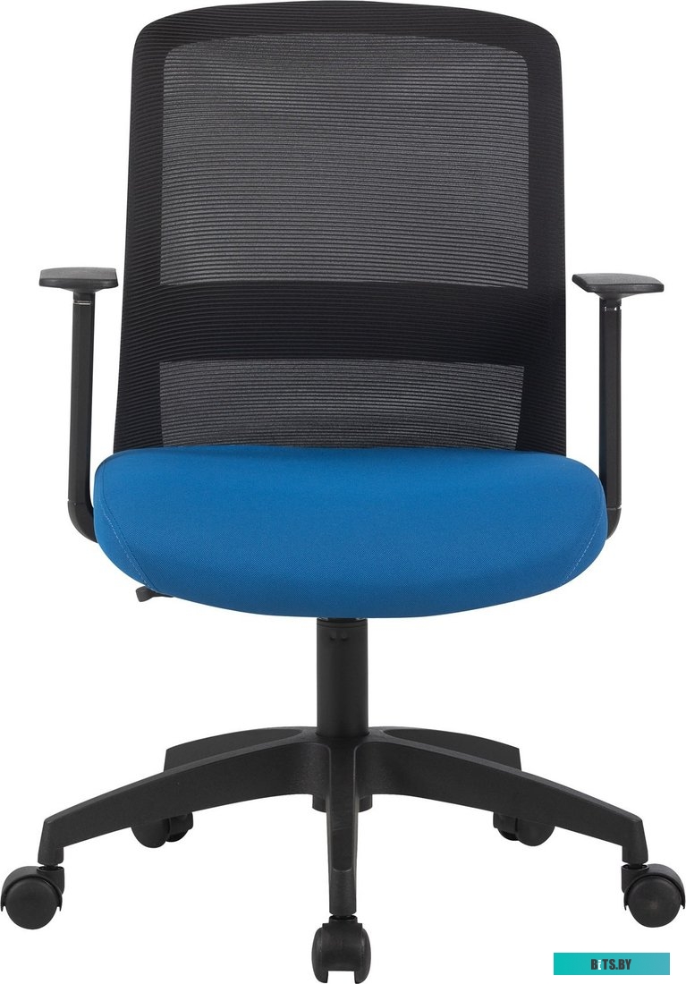 Кресло Cactus CS-MC333-BKBL черный сиденье темно-синий сетка/ткань низк.спин. крестов. пластик пластик черный CS-MC333-BKBL